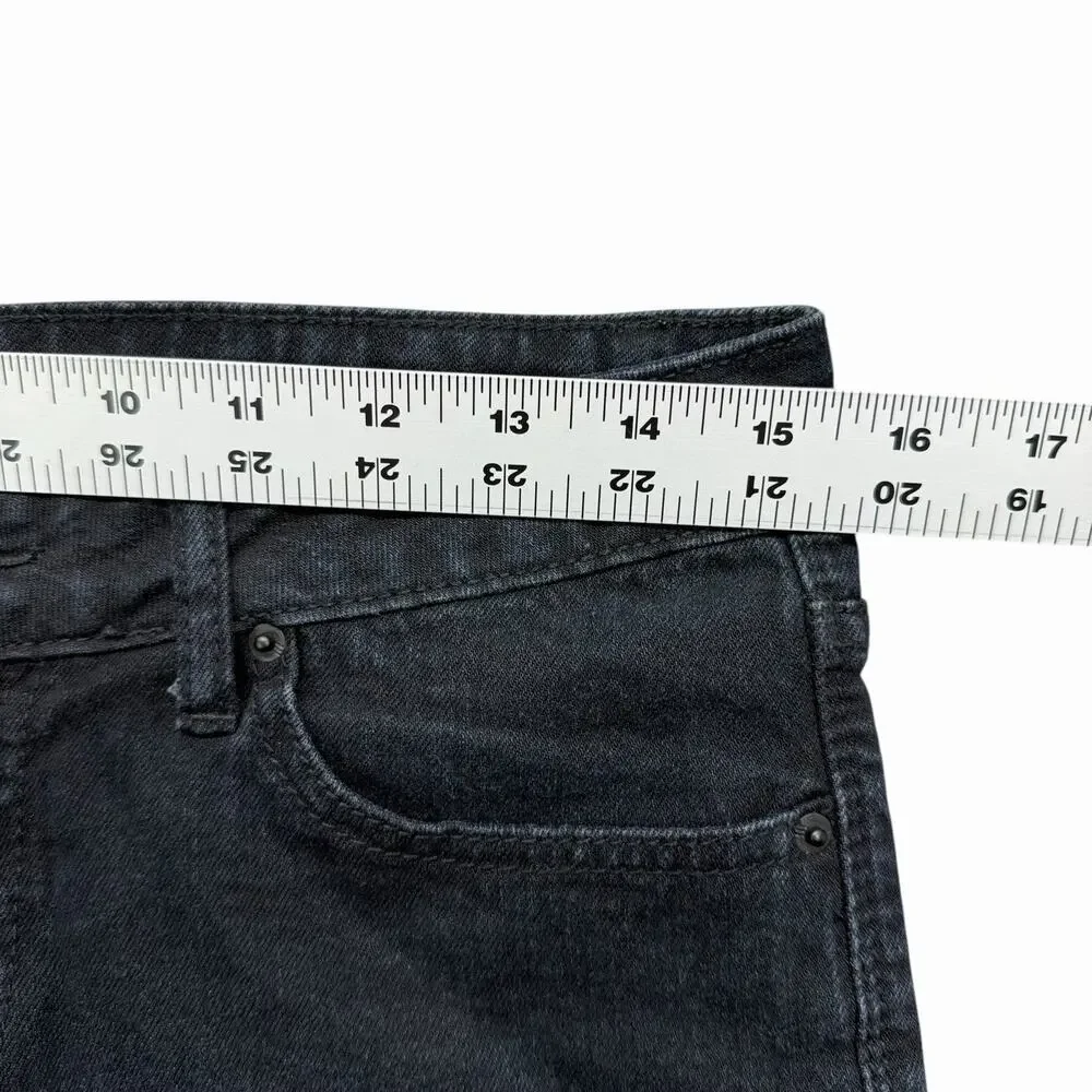 BDG Alexa Mid Rise Denim Shorts Dark Blue Cuffed 5 Pocket Womens Sz 26 - Picture 3 of 8